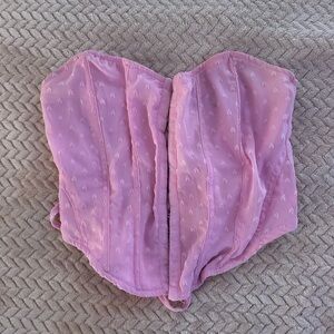 Pink Strapless Corset Top Valentine’s day